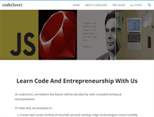 Tablet Screenshot of code-love.com